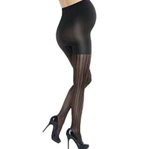Assets x SPANX / Sara Blakely Terrific Tights - Sz 4 - Opaque Stripe - Maternity